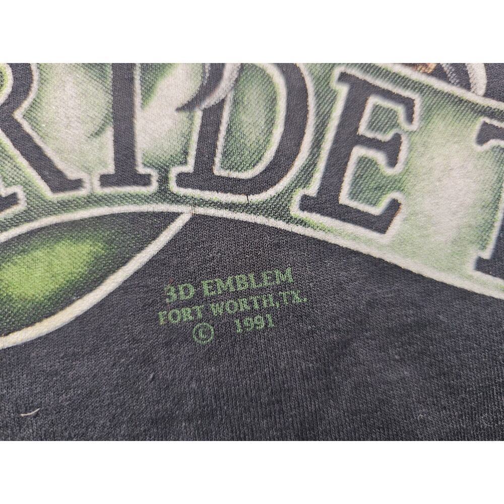 1991 Harley Davidson Eagle Live To Ride 3D Emblem Shirt XL EUC USA Single Stitch - Picture 3 of 8